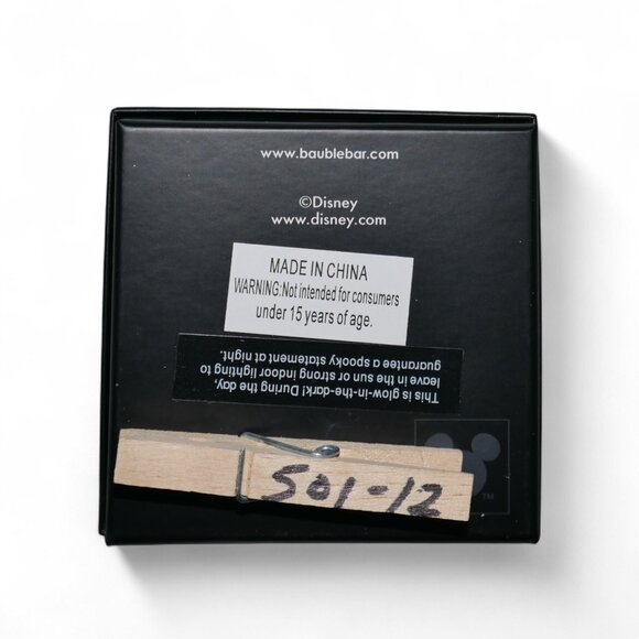 Disney Baublebar Halloween Mickey Skeleton Dangle Earrings Glow in The Dark NEW - Picture 5 of 7